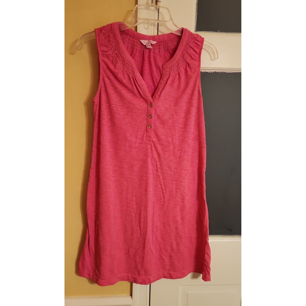 Lilly Pulitzer Hot Pink Fusion Essie Dress Sleeveless Size S